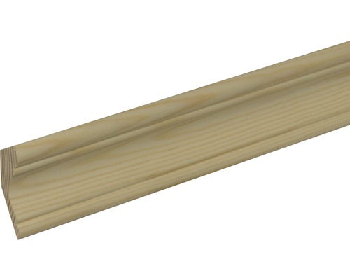 Konsta Deckenabschlußleiste Kiefer roh 2000 x 50 x 26 mm Holzleiste aus Fichte