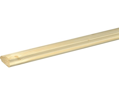 Deckenabschlußleiste Fichte/Tanne roh 2400 x 36 x 17 mm Holzleiste aus Nadelholz