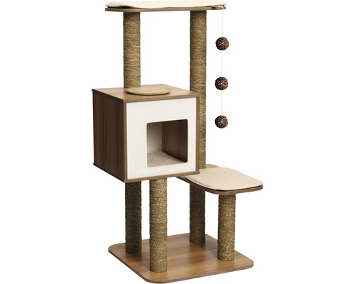 Kratzbaum Vesper V-High Base 56x56x121,5 cm walnuss