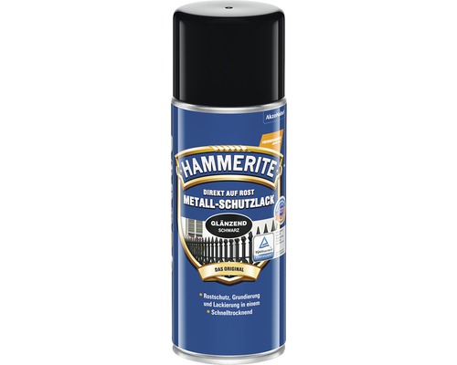 HAMMERITE Metall-Schutzlack glänzend Schwarz 400 ml HAMMERITE Metall-Schutzlack glänzend Schwarz 400 ml