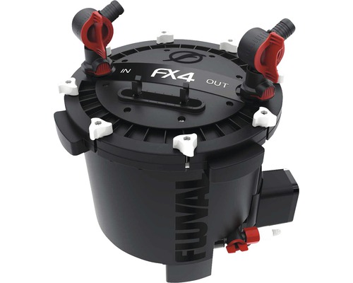 Aquarium-Außenfilter Fluval FX4 ca. 2650 l/h, für Aquarien bis 1000 l, 30W, schwarz Fluval FX4 Außenfilter für Aquarien