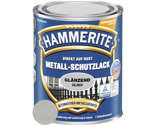HAMMERITE Metall-Schutzlack glänzend Silbergrau 250 ml
