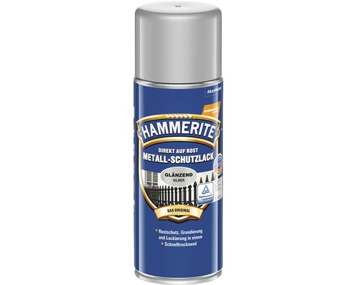 HAMMERITE Metall-Schutzlack glänzend Silbergrau 400 ml HAMMERITE Metall-Schutzlack glänzend Silbergrau 400 ml