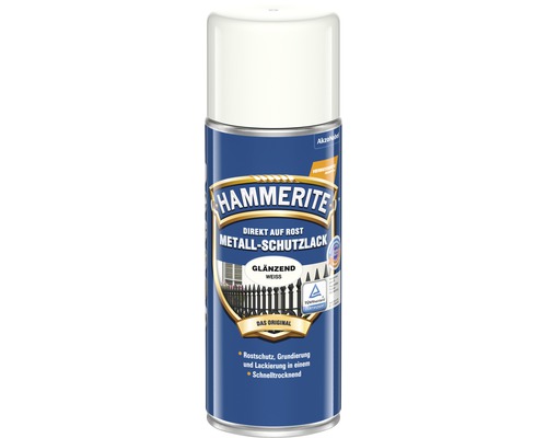 HAMMERITE Metall-Schutzlack glänzend weiß 400 ml HAMMERITE Metall-Schutzlack glänzend weiß 400 ml