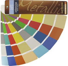 Farbfächer mit verschiedenen Farbtönen für Metallic Farbe