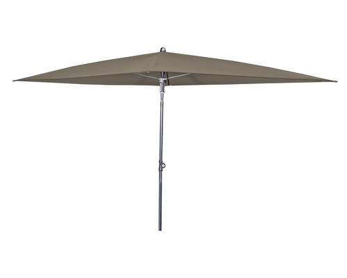 Sonnenschirm Mittelstockschirm Doppler Polyester 180 g/m² bright-grau Quadratischer Sonnenschirm mit Metallständer