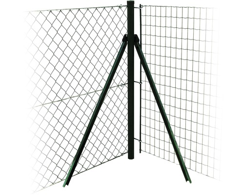 Eckpfosten mit Streben für Maschendrahtzaun