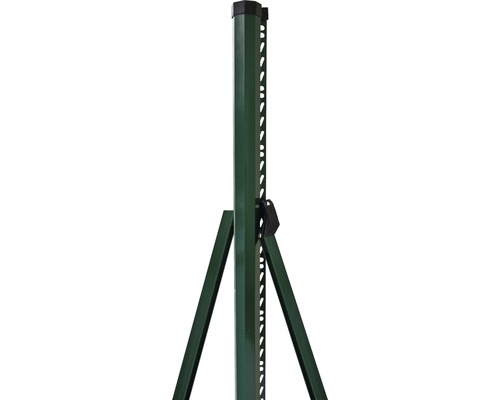 Metallpfosten mit Fuß und Halterung für Gartenzaun