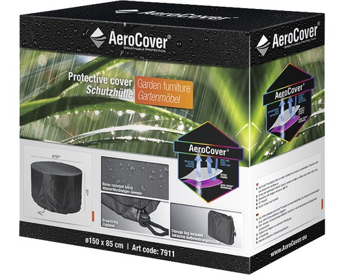 AeroCover Schutzhülle für Gartenmöbel, Durchmesser 150 x 85 cm