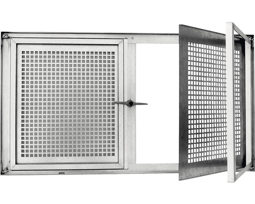 Wolfa Stahlkellerfenster Typ SD2 ESG 1000 x 1000 mm 2 Flügelig Links Rechts