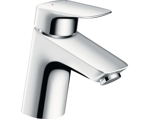 Waschtischarmatur hansgrohe Logis 70 mit Zugstangen-Ablaufgarnitur 71070000 chrom Waschtischarmatur aus Metall