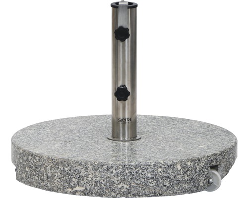 Granit Sonnenschirmständer mit Rollen