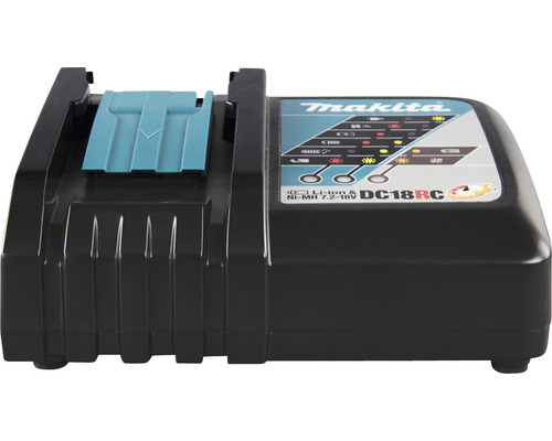 Makita Ladegerät DC18RC für Lithium-Ionen und Nickel-Metallhydrid Akkus