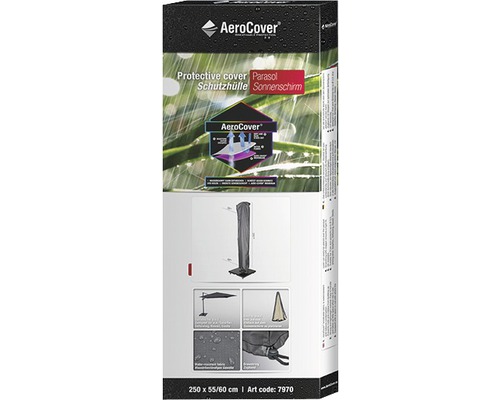 AeroCover Schutzhülle für Sonnenschirme, 250x55/60 cm