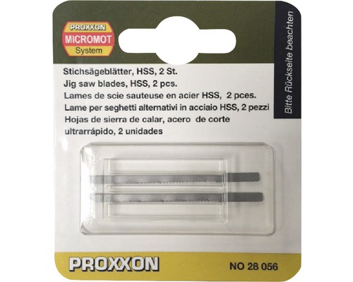 Proxxon Stichsägeblätter aus HSS, 2 Stück in Verpackung