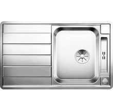 Spüle aus Edelstahl mit Abtropffläche