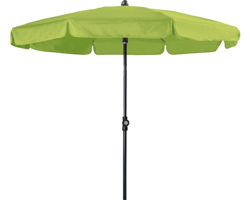 Sonnenschirm Mittelstockschirm Doppler GS Sunline Neo Ø 150 cm Polyester hellgrün Gartenschirm mit schwarzem Gestell