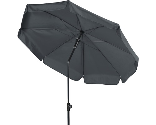 Grauer Sonnenschirm für den Garten