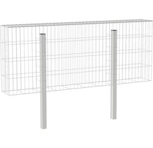 Gabione mit zwei Pfosten