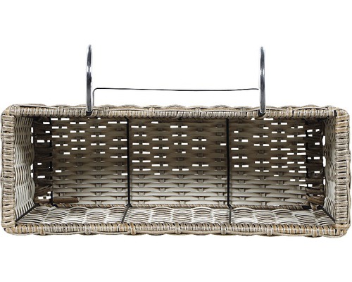 Geflochtener Hängekorb mit Metallhalterung für die Aufbewahrung