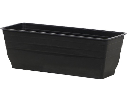 Schwarzer Pflanzkasten für den Garten