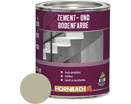 HORNBACH Zementfarbe Bodenfarbe RAL 7032 kieselgrau 750 ml HORNBACH Zementfarbe Bodenfarbe RAL 7032 kieselgrau 750 ml
