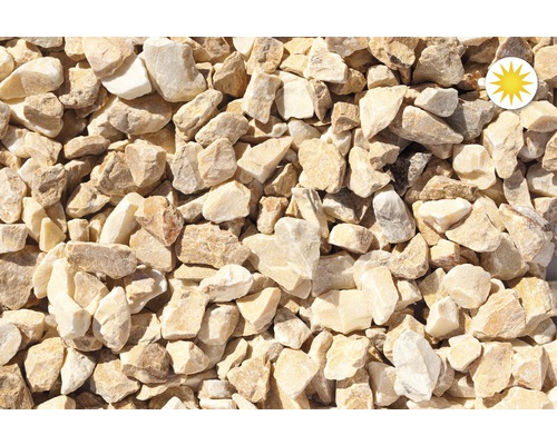 Marmorsplitt 22-32 mm 25 kg Siena-Gelb Marmorsplitt 22-32 mm 25 kg Siena-Gelb