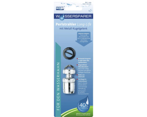 Perlstrahler Long Life mit Metall Kugelgelenk Verpackung