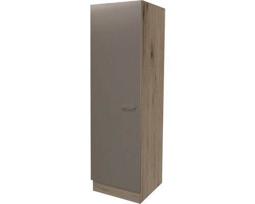 Geschirrschrank Flex Well Riva San Remo Eiche hell/Quarzit Cubanit 50x200x57 cm mit Drehtür-0