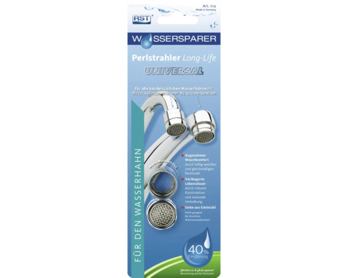 RST Wassersparer Universal Perlstrahler Long-Life für Wasserhähne
