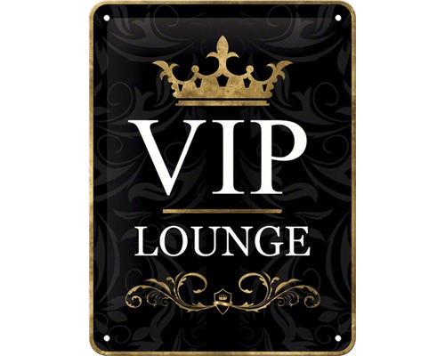 Blechschild VIP Lounge 15x20 cm