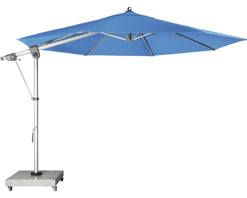 Sonnenschirm Ampelschirm Doppler Expert Ø 350 cm Polyester pazificblau