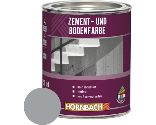 HORNBACH Zementfarbe Bodenfarbe RAL 7001 silbergrau 750 ml HORNBACH Zementfarbe Bodenfarbe RAL 7001 silbergrau 750 ml