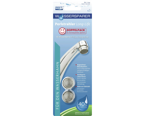 RST Wasserhahn Perlstrahler Long-Life Doppelpackung