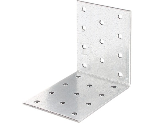 Winkelverbinder aus Metall mit Befestigungslöchern