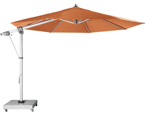 Sonnenschirm Ampelschirm Doppler Expert Ø 350 cm Polyester terracotta