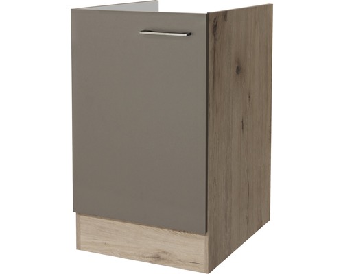 Spülenunterschrank Flex Well Riva San Remo Eiche hell/Quarzit Cubanit 50x82x57 cm mit Drehtür-0