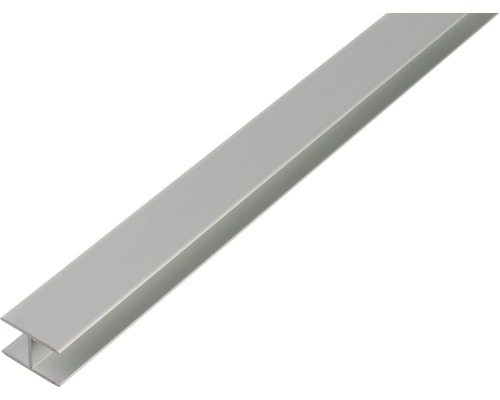 H-Profil Aluminium silber 8,9 x 20 x 1,5 mm 1,5 mm , 1 m H-Profil aus Aluminium