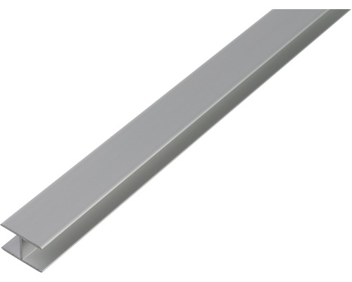 H-Profil Aluminium silber 8,9 x 20 x 1,5 mm 1,5 mm , 2 m H-Profil aus Metall