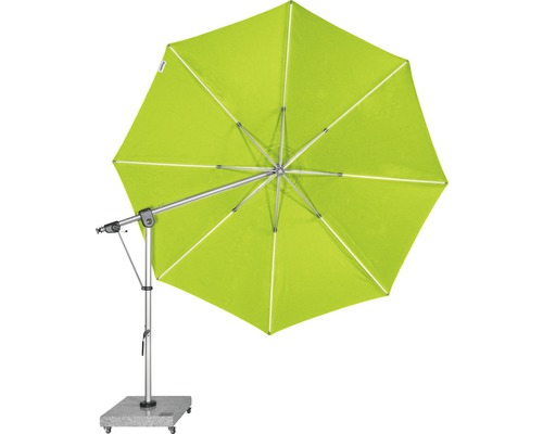 Freiarm-Sonnenschirm mit Steinfuß