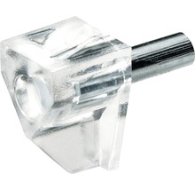 Bodenträger mit Stahlstift 4mm transparent 20 Stück