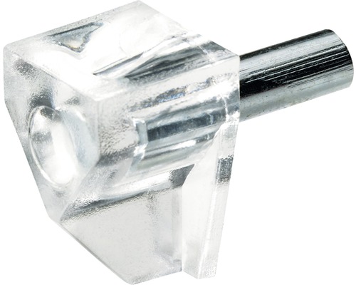 Bodenträger mit Stahlstift 4mm transparent 20 Stück