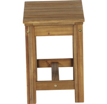 Holzhocker mit überdachtem Dach