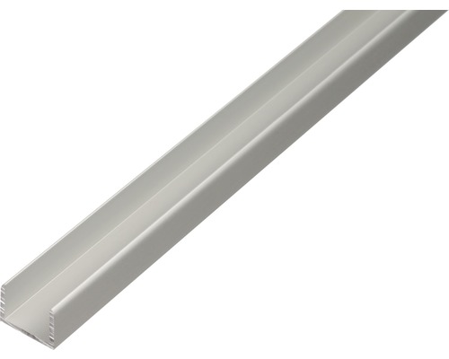 U-Profil Aluminium silber 12,9 x 10 x 1,5 mm 1,5 mm , 2 m