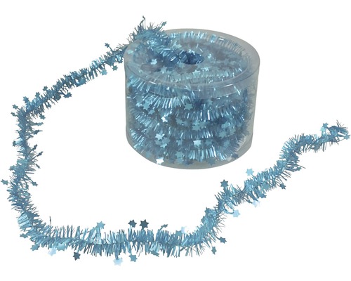 Lametta Girlande mit Sternen in transparenter Verpackung