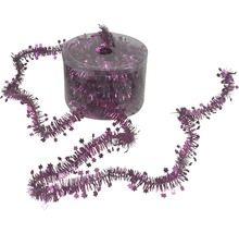 Glitzergirlande mit Sternen in einer transparenten Dose