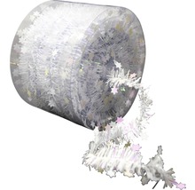 Lametta-Girlande mit Sternen in transparenter Verpackung