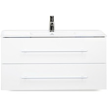 Waschtischunterschrank mit zwei Schubladen und Armatur