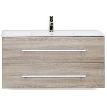 Waschtischunterschrank mit zwei Schubladen, Waschbecken und Armatur