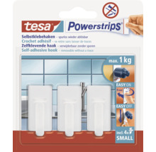 Mini-Haken Tesa Classic weiß matt-thumb-0